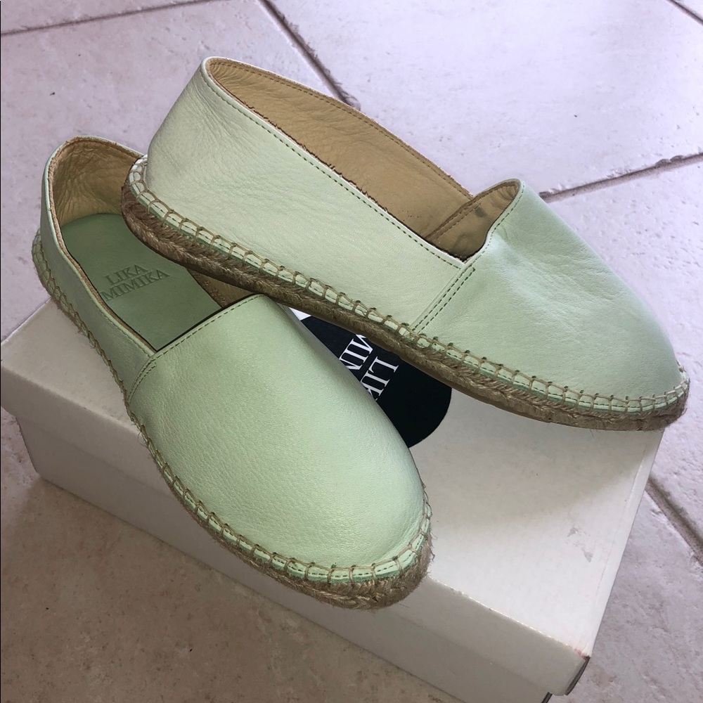 Leather Espadrilles Flats size 8